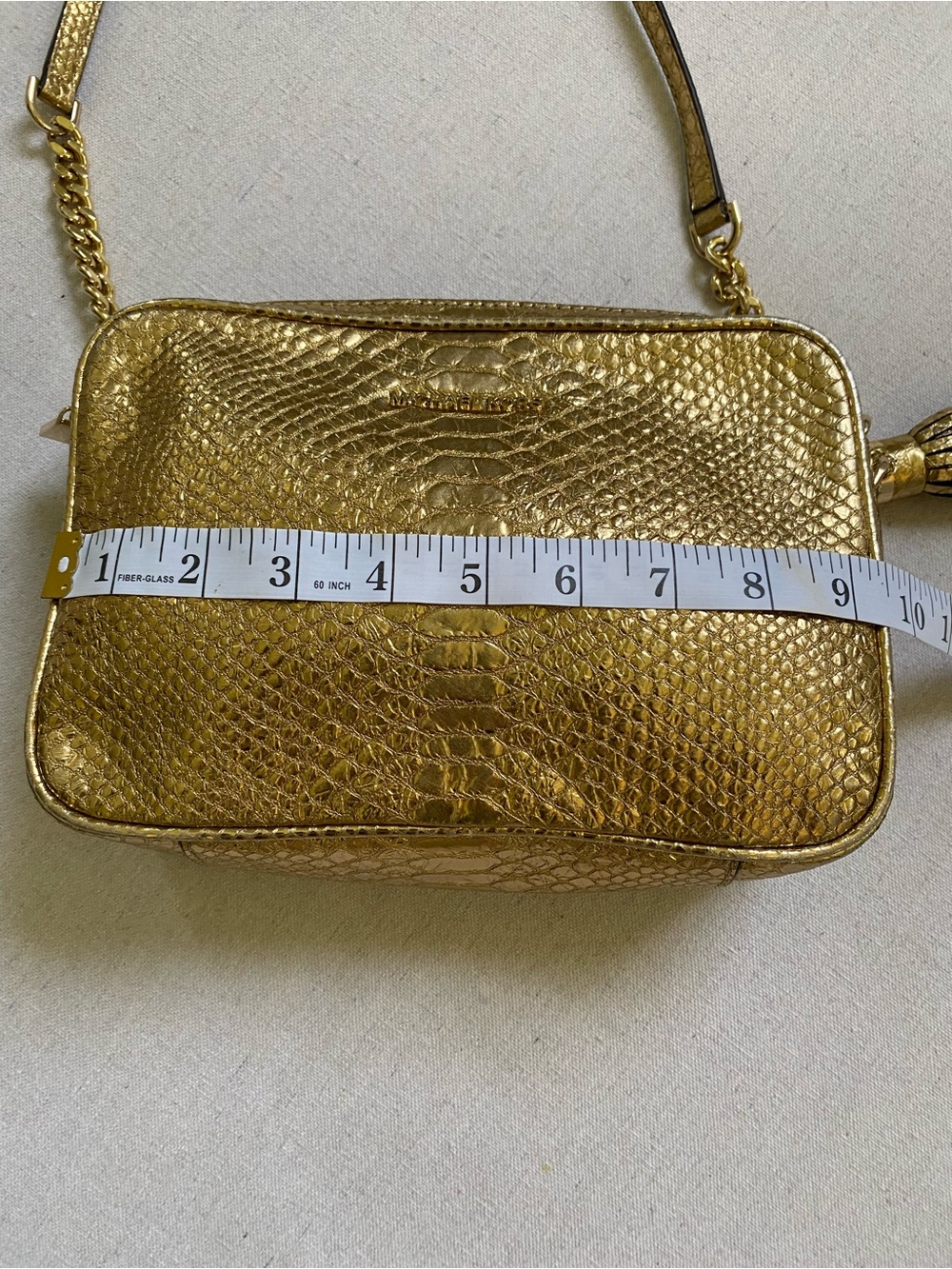 Michael Kors Ginny Embossed Leather Crossbody - Picture 12 of 14
